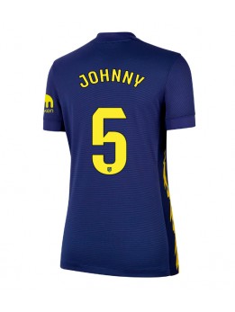 Billige Atletico Madrid Johnny Cardoso #5 Bortedrakt Dame 2025-26 Kortermet